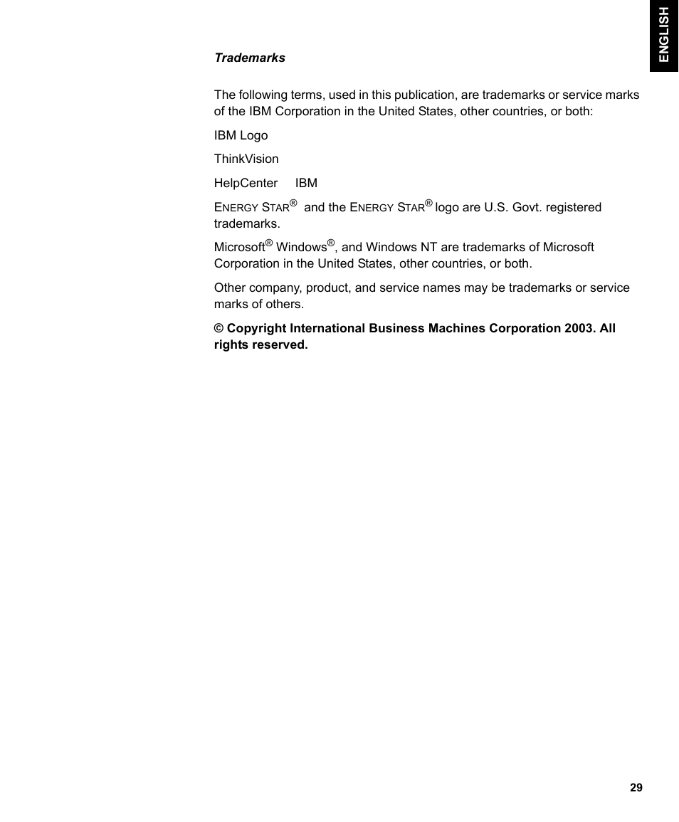 IBM L150 User Manual | Page 32 / 33