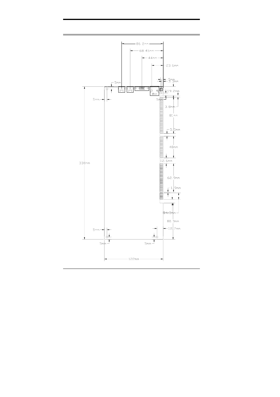 Board dimensions | IBM CI5VGM Series User Manual | Page 12 / 134