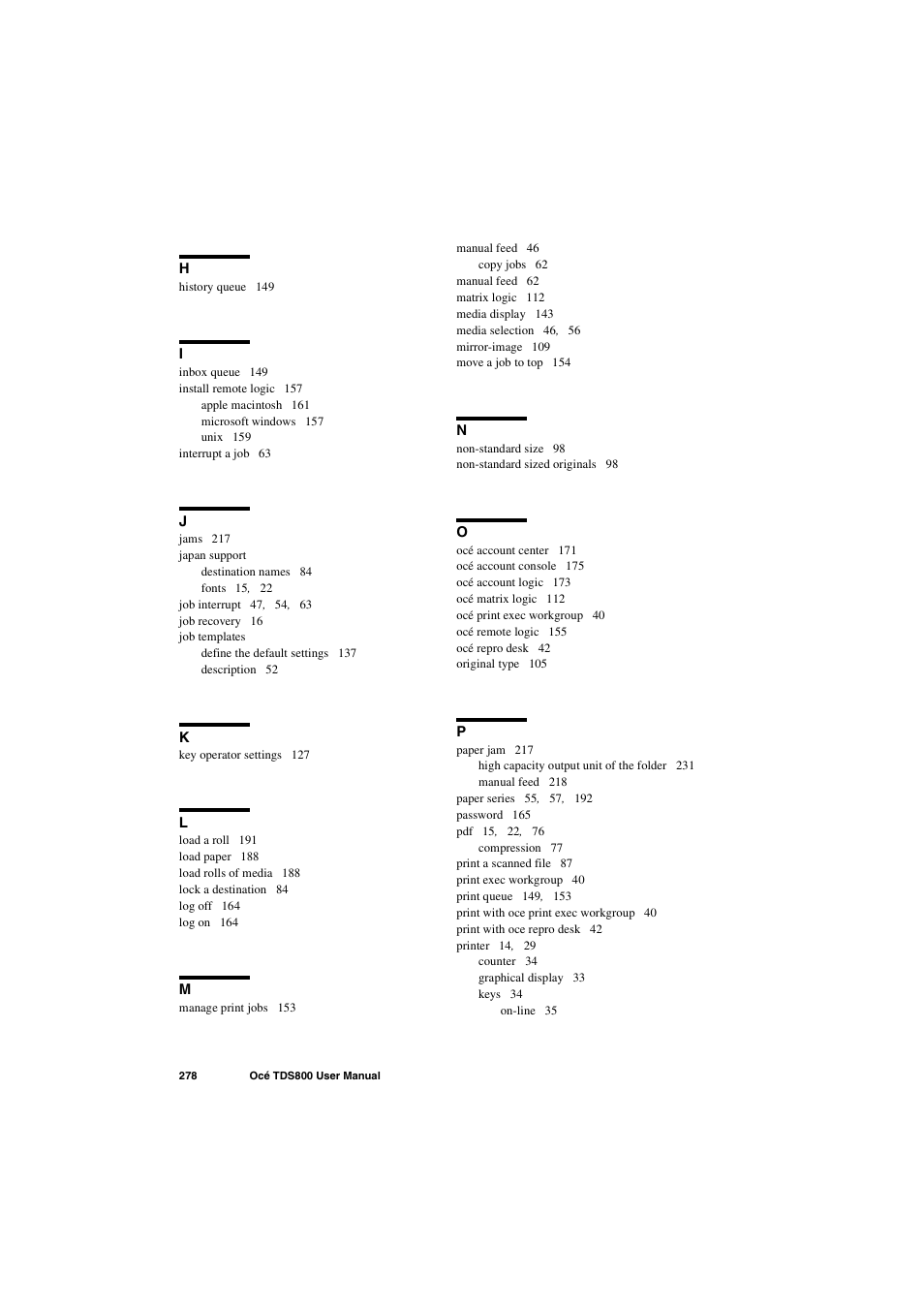 IBM Oce TDS800 User Manual | Page 278 / 281