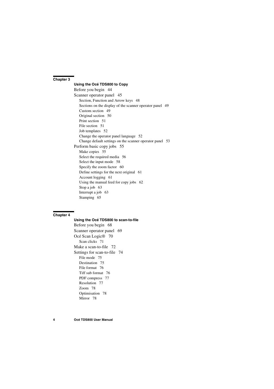 IBM Oce TDS800 User Manual | Page 4 / 281