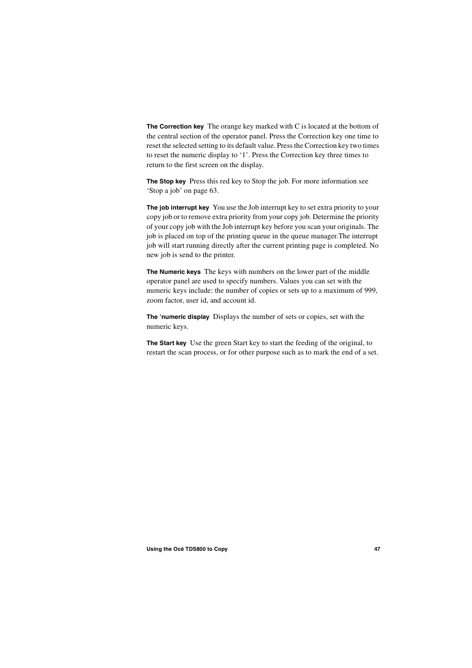 IBM Oce TDS800 User Manual | Page 47 / 281