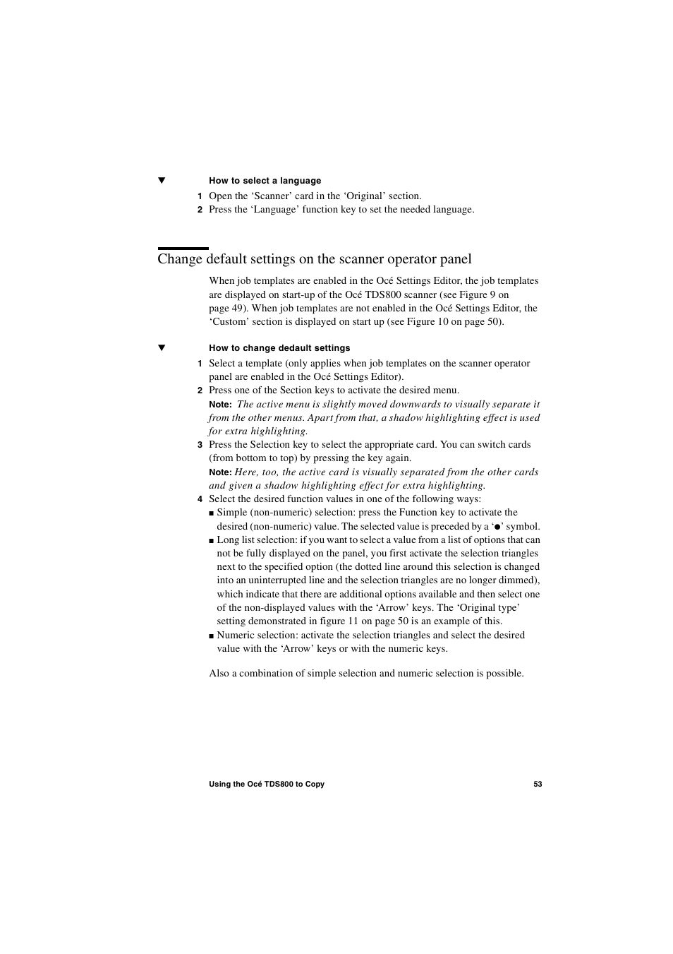 IBM Oce TDS800 User Manual | Page 53 / 281