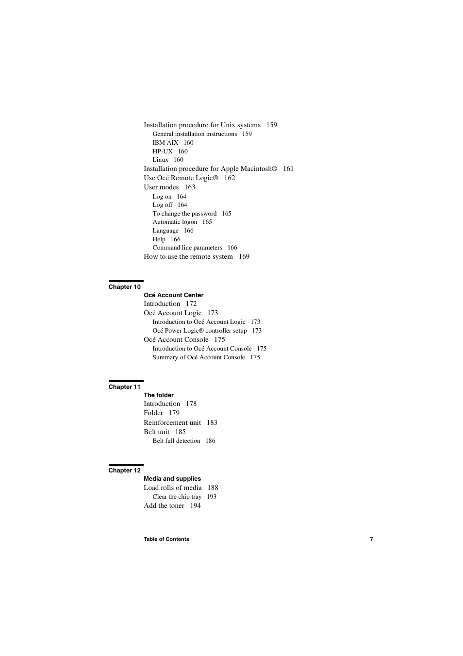 IBM Oce TDS800 User Manual | Page 7 / 281