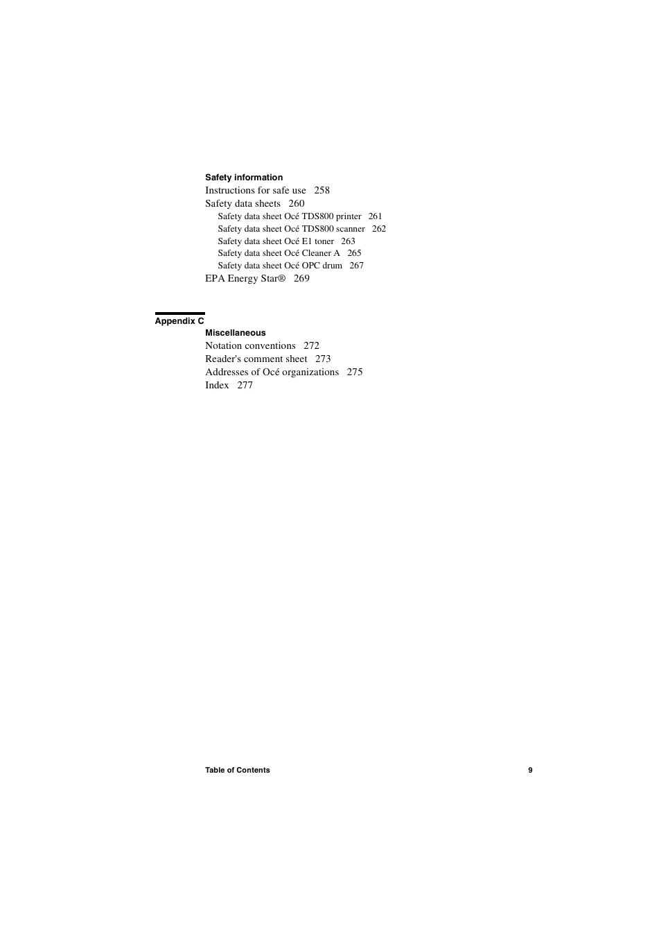 IBM Oce TDS800 User Manual | Page 9 / 281