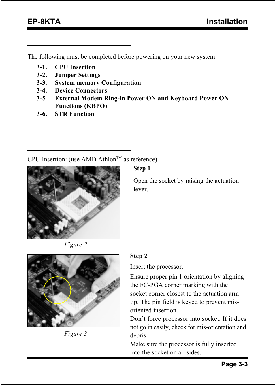 Installation ep-8kta, Easy installation procedure | IBM EP-8KTA User Manual | Page 15 / 73