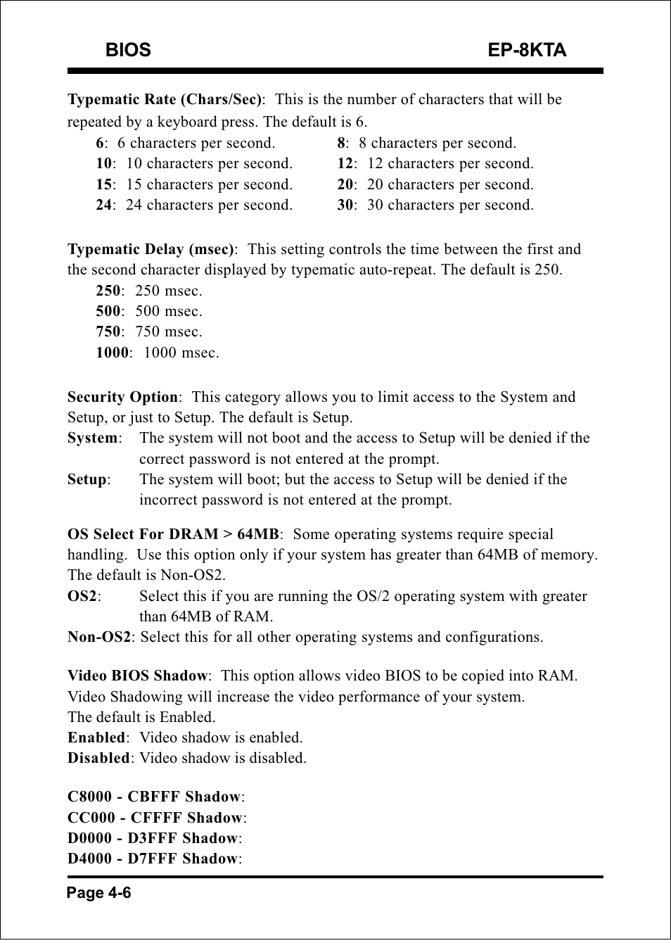 Bios ep-8kta | IBM EP-8KTA User Manual | Page 32 / 73