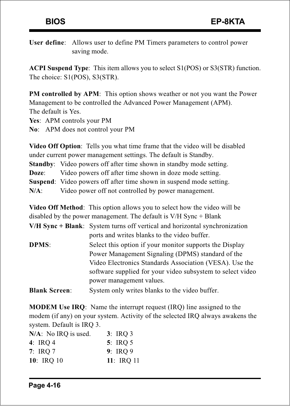 Bios ep-8kta | IBM EP-8KTA User Manual | Page 42 / 73