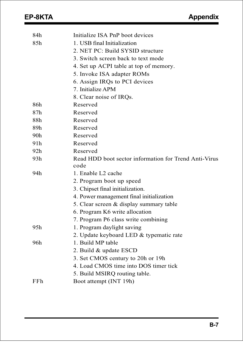 Appendix, Ep-8kta | IBM EP-8KTA User Manual | Page 61 / 73