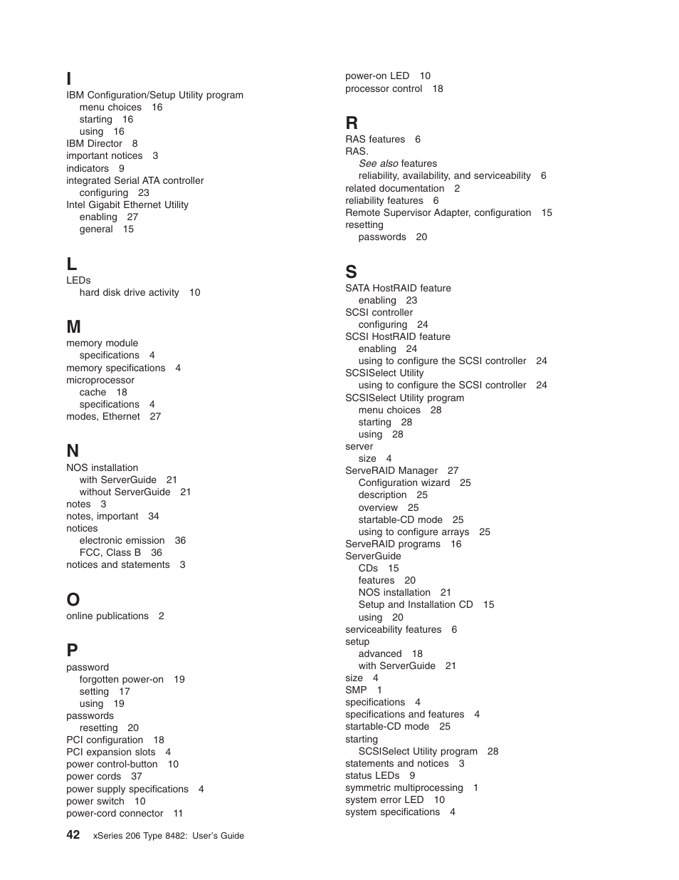 IBM 206 User Manual | Page 54 / 58