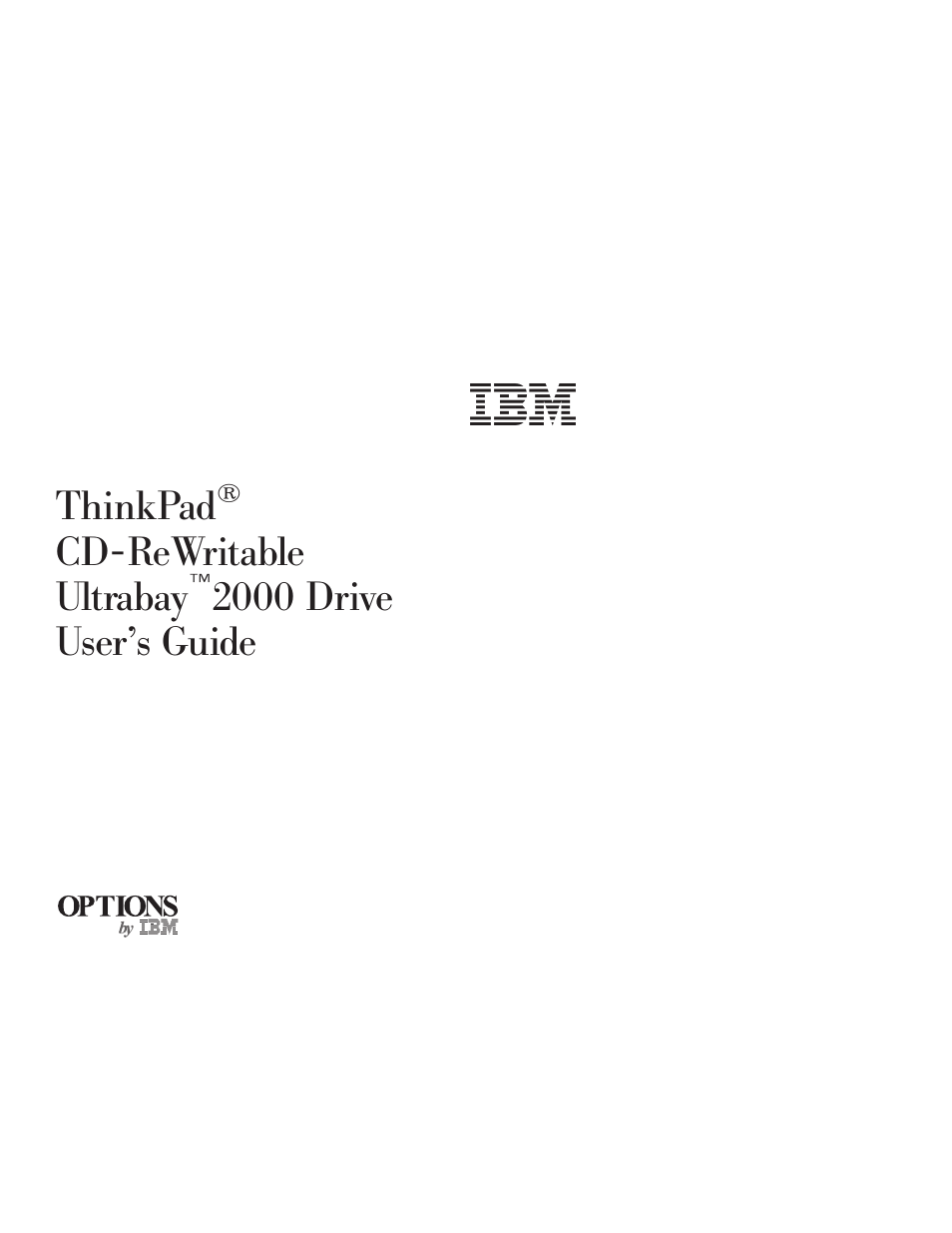 IBM THINKPAD 2000 User Manual | 88 pages
