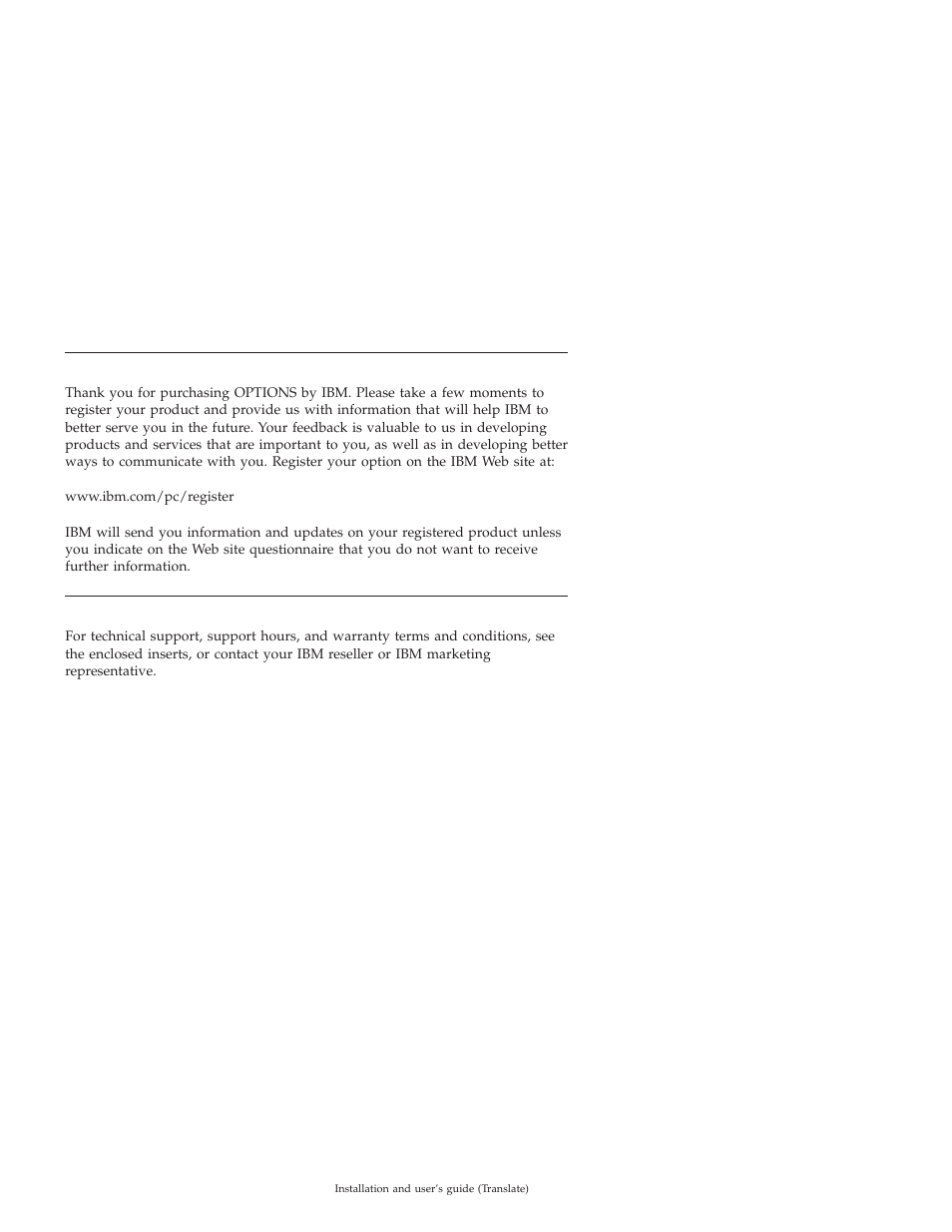 Product registration, Product service and warranty information | IBM THINKPAD 2000 User Manual | Page 65 / 88