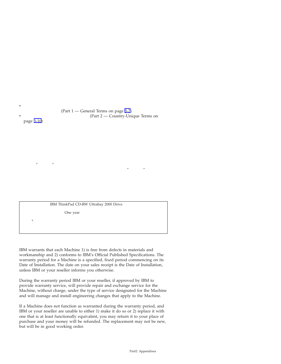 Canada (part 1 - general terms) | IBM THINKPAD 2000 User Manual | Page 69 / 88