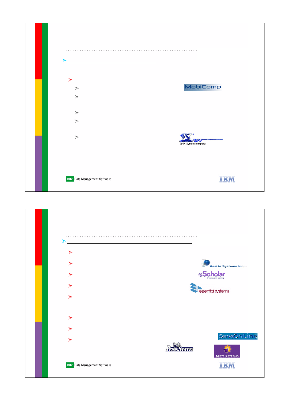 Business applications | IBM DB2 Everyplace 7.2.1 User Manual | Page 6 / 18