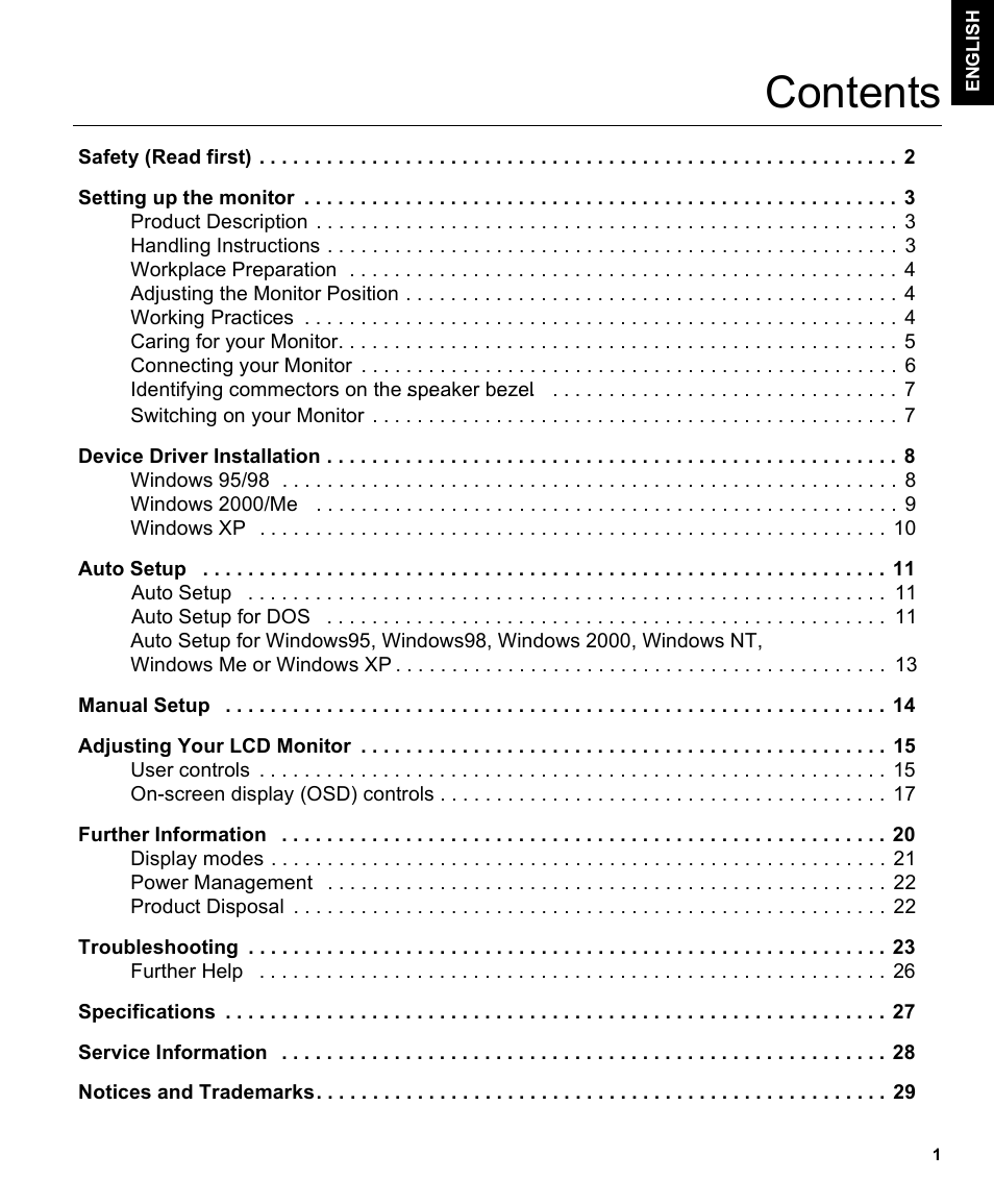 IBM L170m User Manual | Page 3 / 32
