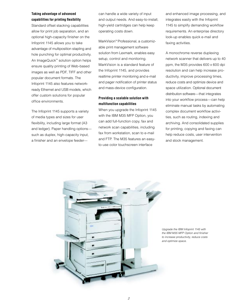 IBM Infoprint 1145 User Manual | Page 2 / 5