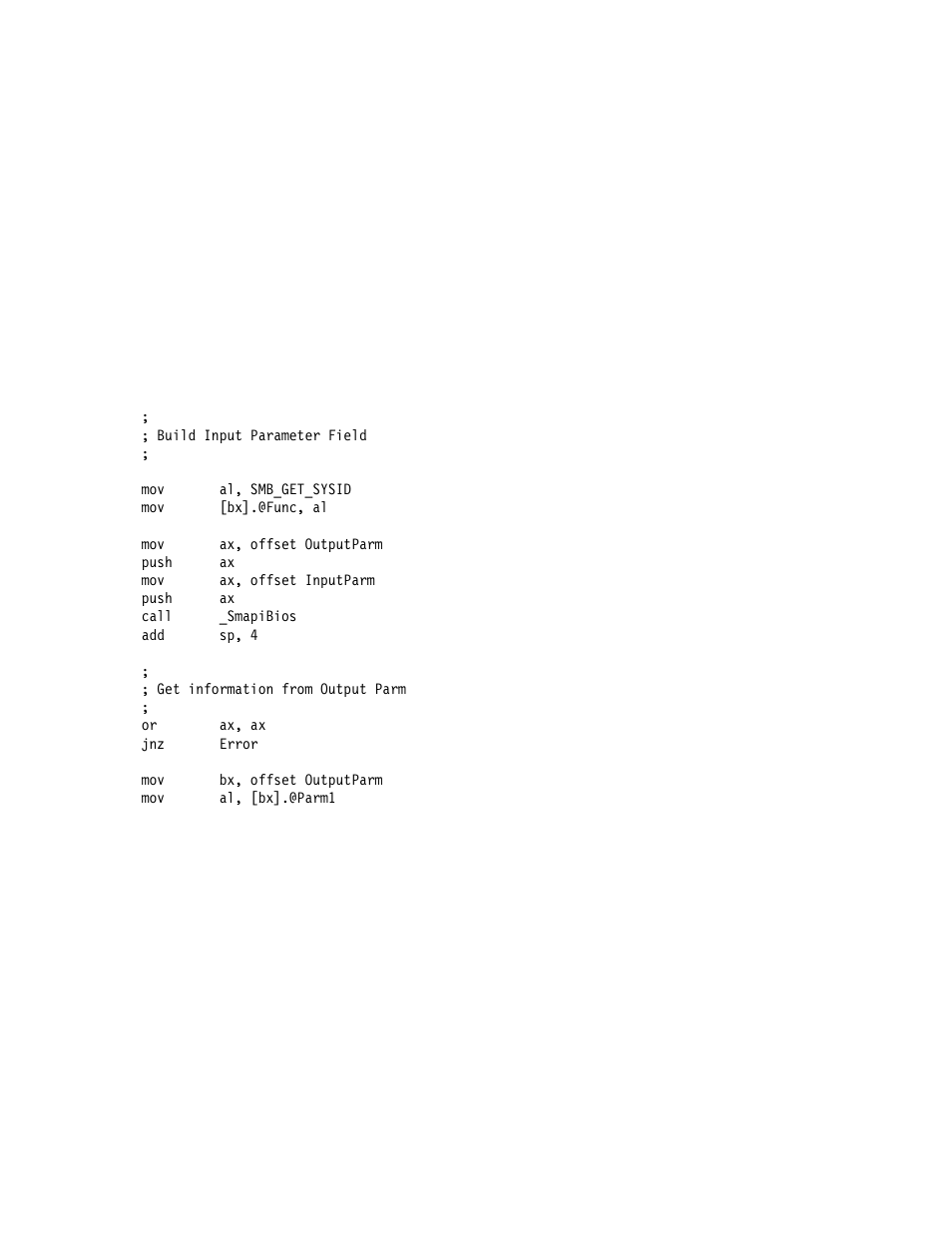 Bios call | IBM 560 User Manual | Page 126 / 136