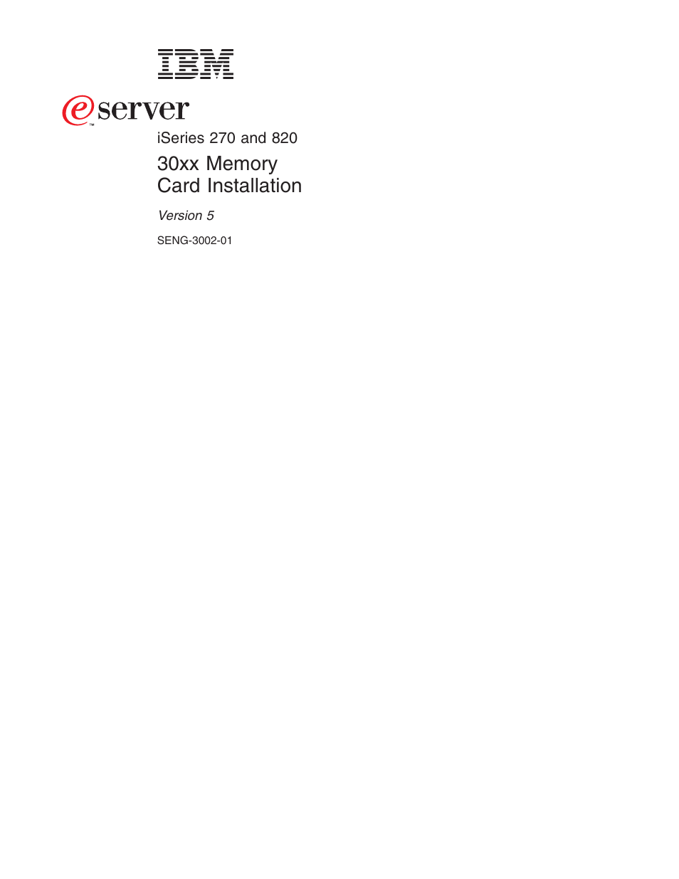 IBM iSeries 270 and 820 SENG-3002-01 User Manual | Page 3 / 30