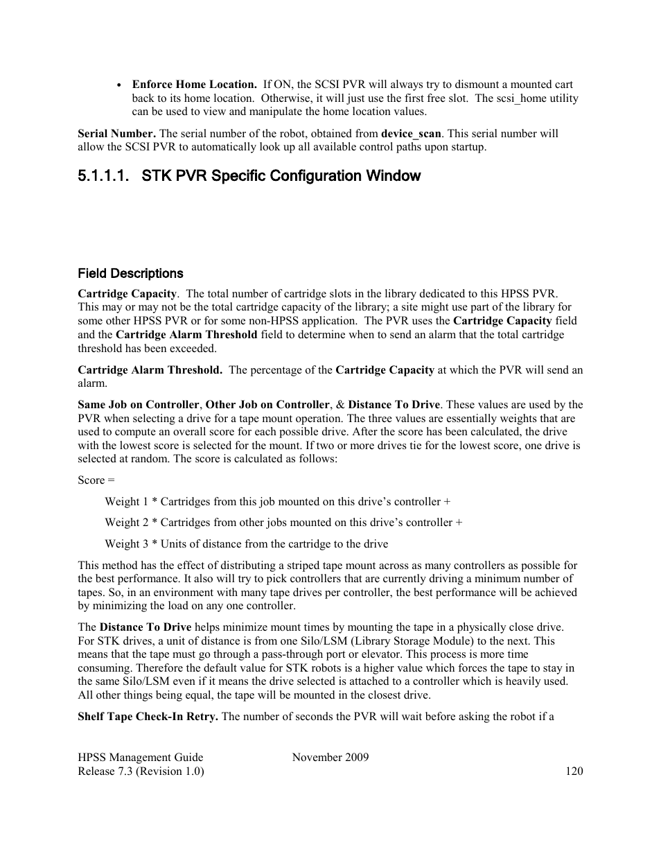 Stk pvr specific configuration window, Specific configuration window | IBM RELEASE 7.3 User Manual | Page 120 / 388