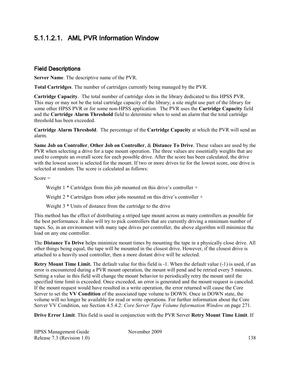 Aml pvr information window | IBM RELEASE 7.3 User Manual | Page 138 / 388
