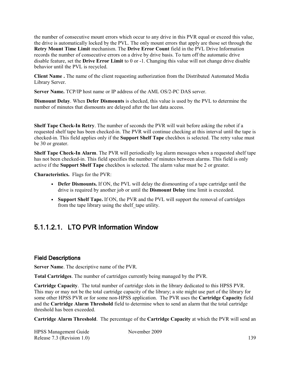 Lto pvr information window | IBM RELEASE 7.3 User Manual | Page 139 / 388