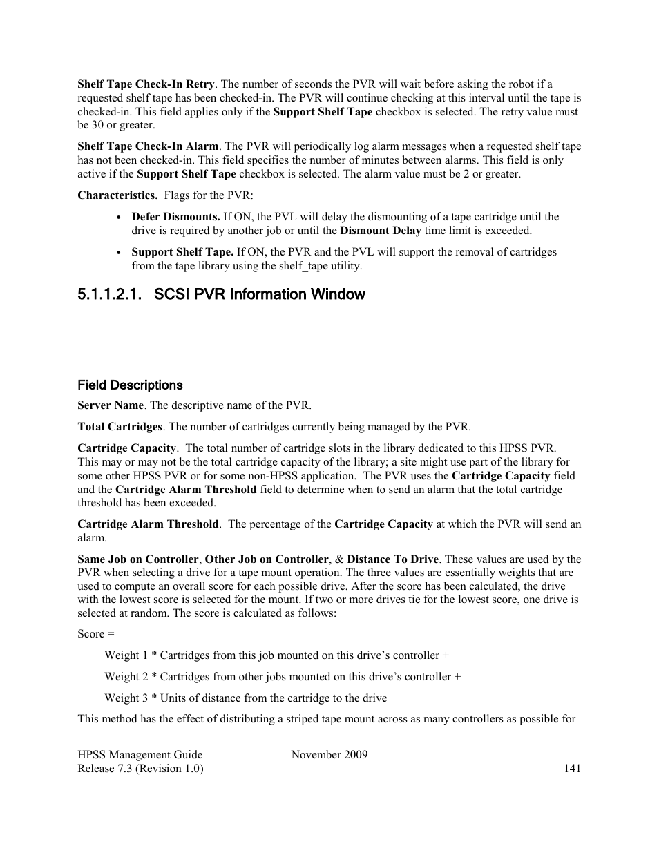 Scsi pvr information window | IBM RELEASE 7.3 User Manual | Page 141 / 388
