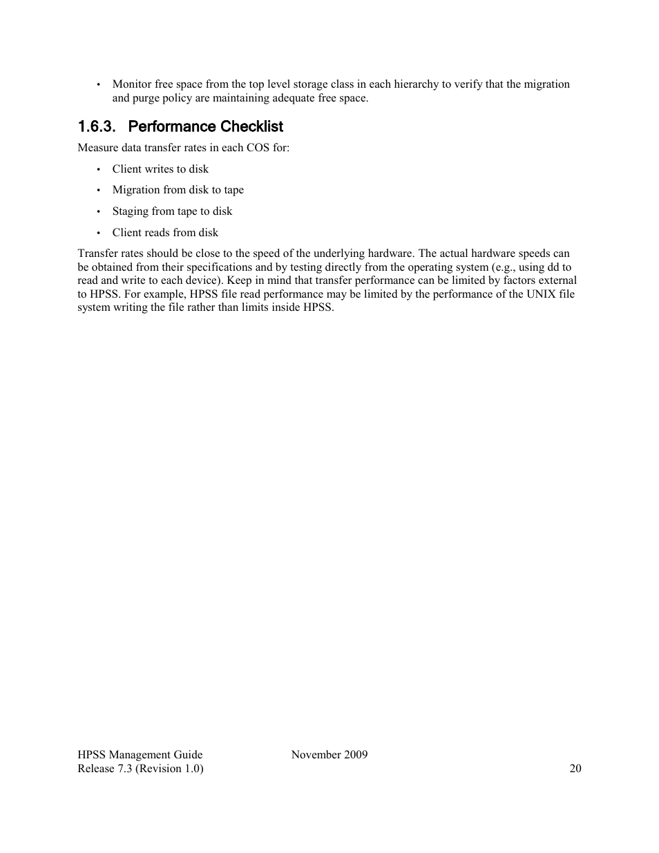 Performance checklist | IBM RELEASE 7.3 User Manual | Page 20 / 388