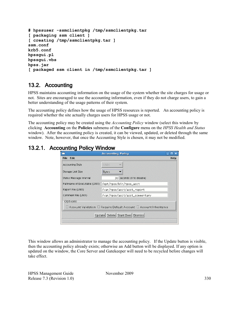 Accounting, Accounting policy window | IBM RELEASE 7.3 User Manual | Page 330 / 388