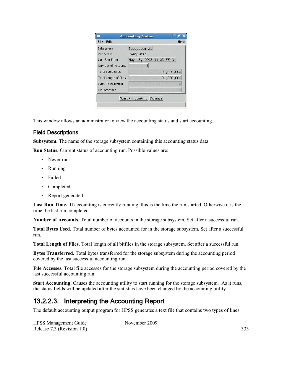 Interpreting the accounting report | IBM RELEASE 7.3 User Manual | Page 333 / 388