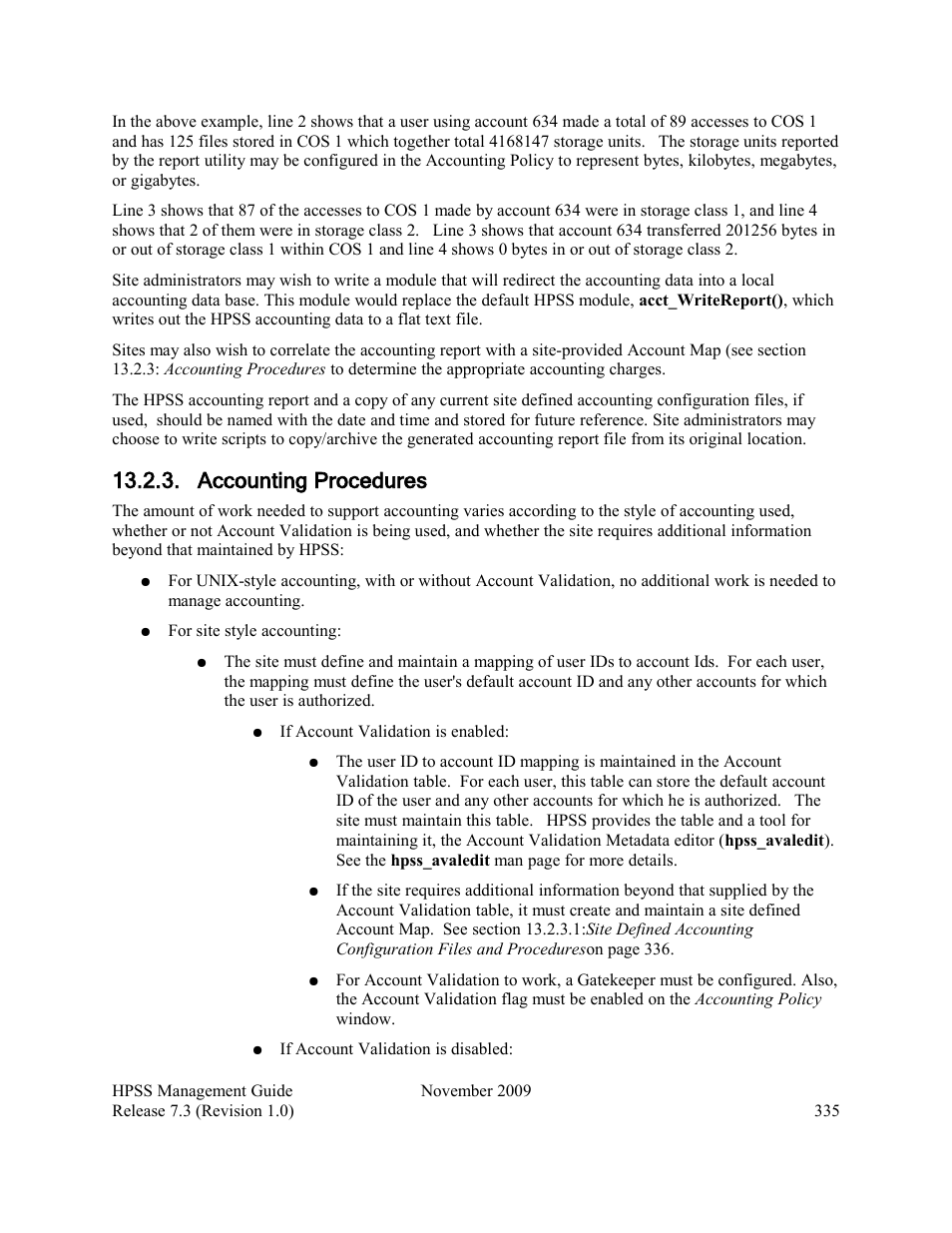 Accounting procedures | IBM RELEASE 7.3 User Manual | Page 335 / 388