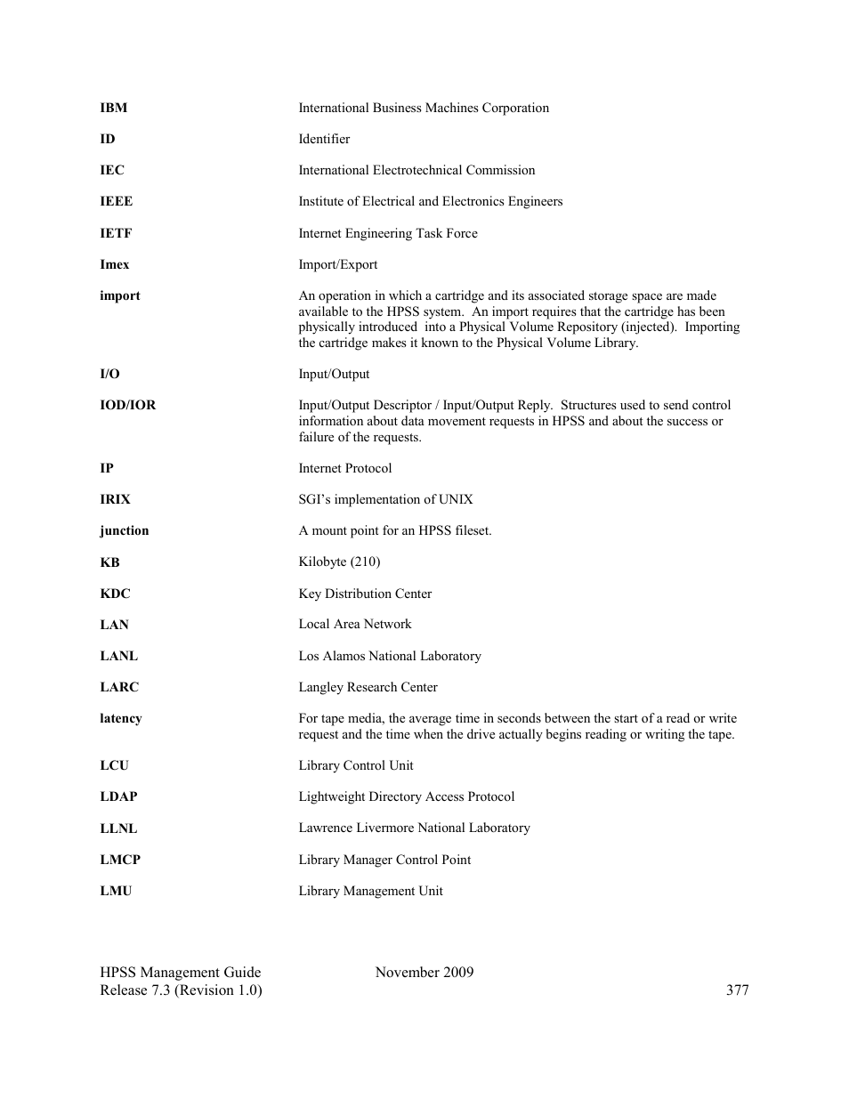 IBM RELEASE 7.3 User Manual | Page 377 / 388