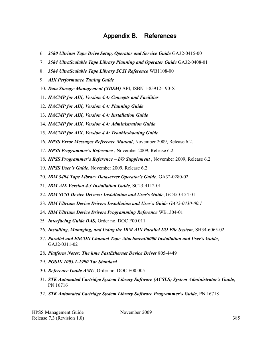 Appendix b. references | IBM RELEASE 7.3 User Manual | Page 385 / 388