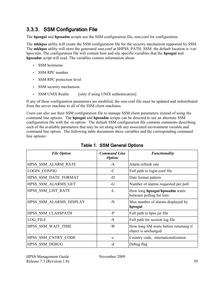 Ssm configuration file | IBM RELEASE 7.3 User Manual | Page 39 / 388