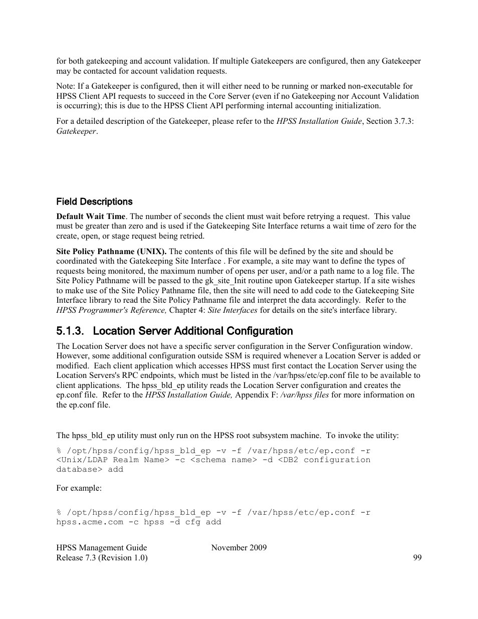 Location server additional configuration | IBM RELEASE 7.3 User Manual | Page 99 / 388