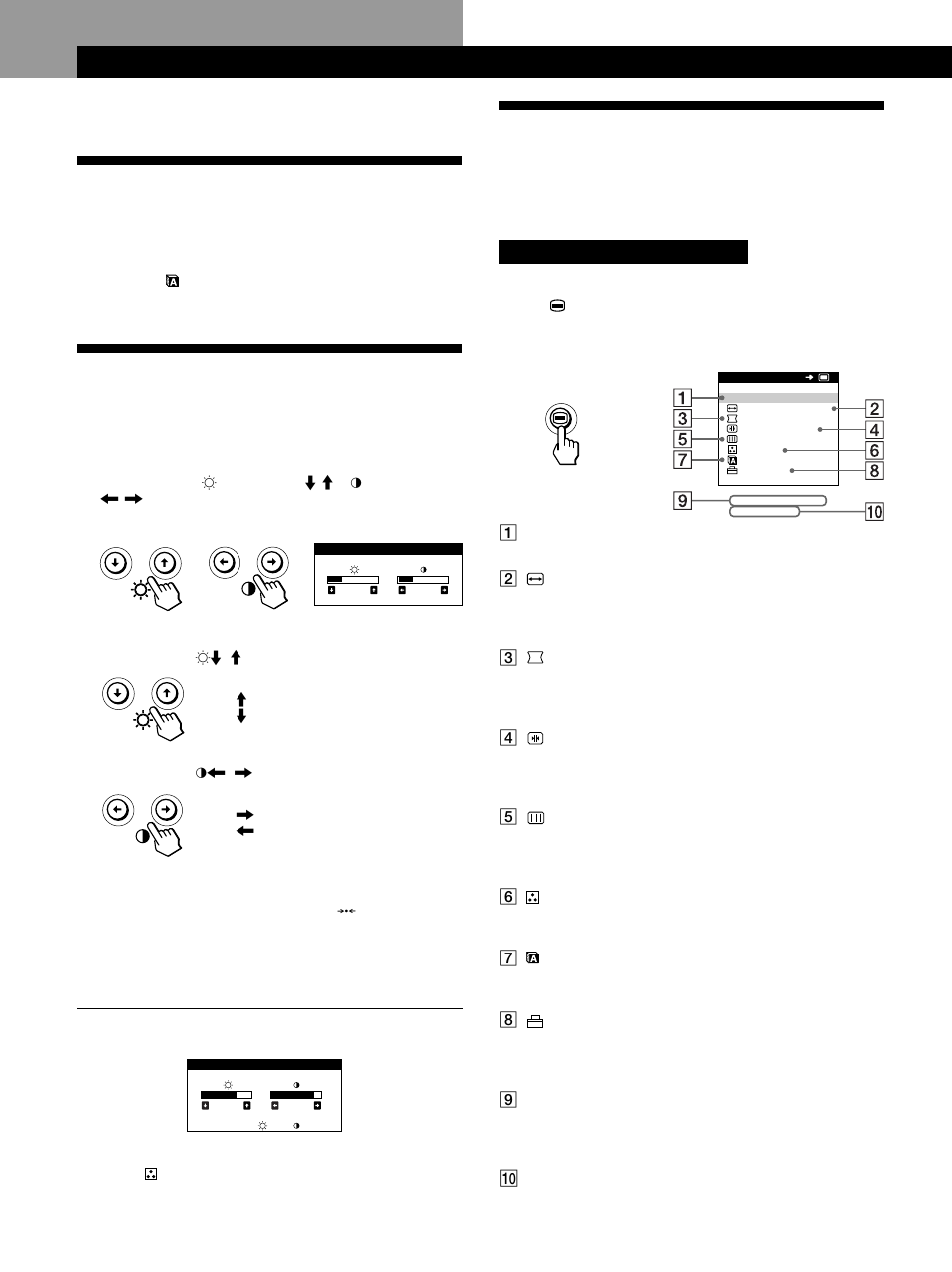 Personalizzazione del monitor, Il sistema di indicazione a schermo | IBM P260 User Manual | Page 102 / 130