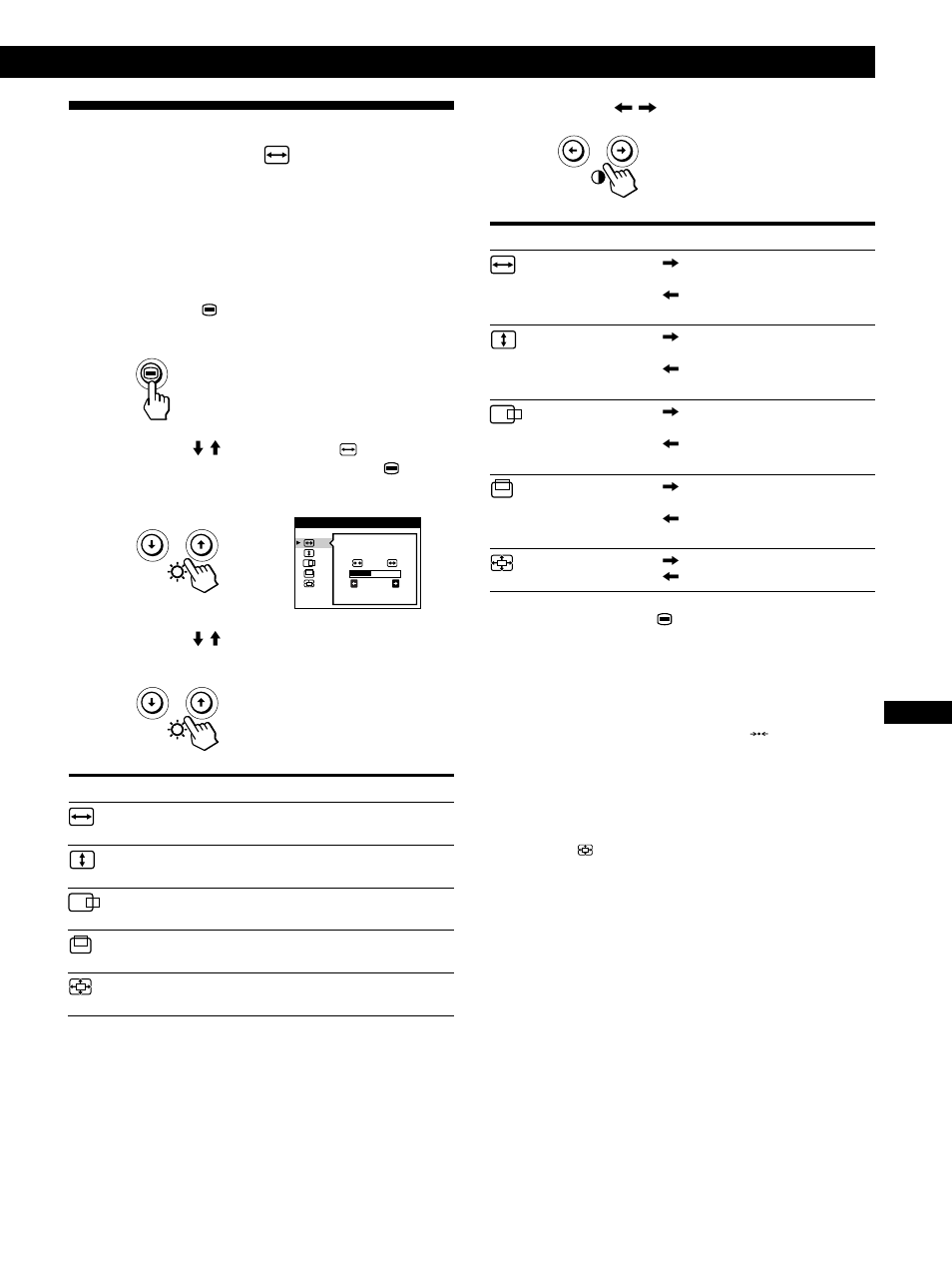 Uso dell’indicazione a schermo dimens/centro, Personalizzazione del monitor | IBM P260 User Manual | Page 103 / 130