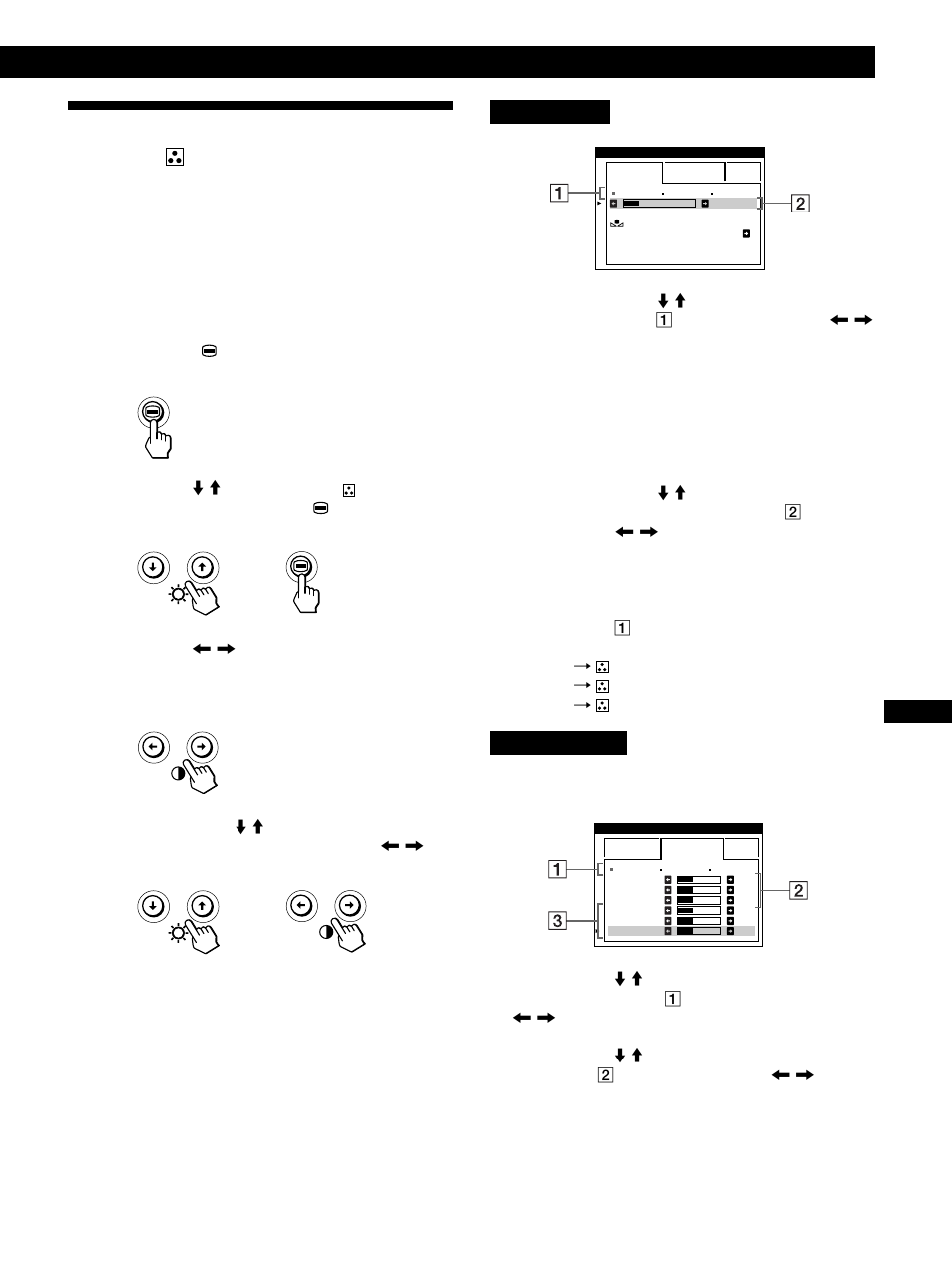 Uso dell’indicazione a schermo colore, Personalizzazione del monitor, Modo facile | Modo esperto | IBM P260 User Manual | Page 107 / 130