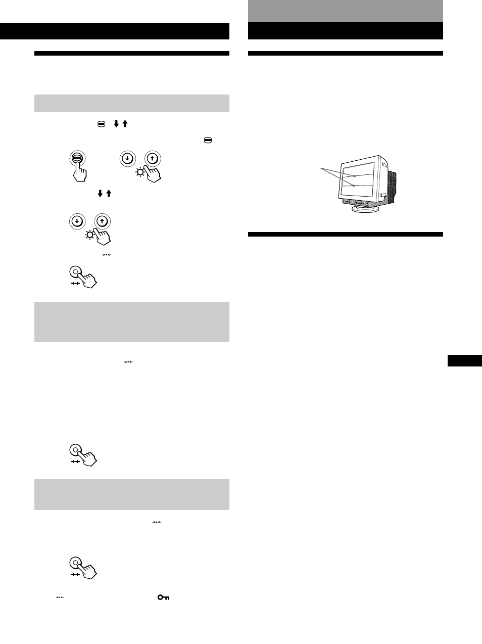 Reimpostazione dei dati di regolazione, Caratteristiche tecniche, Cavi di smorzamento | Uso immediato, Cavi di smorzamento uso immediato | IBM P260 User Manual | Page 111 / 130