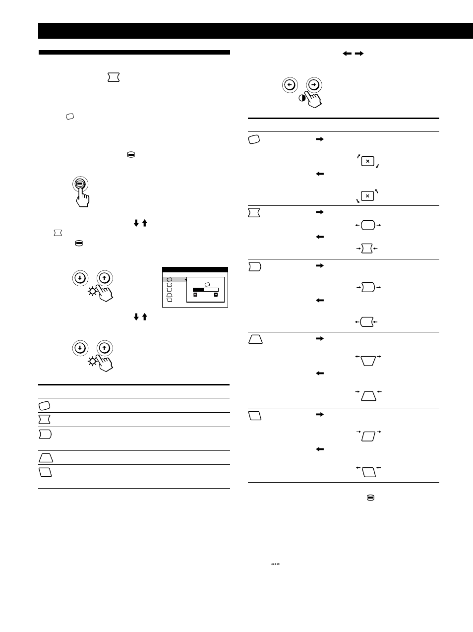 Utilisation de l’écran de menu geometrie, Personnalisation de l’affichage | IBM P260 User Manual | Page 38 / 130