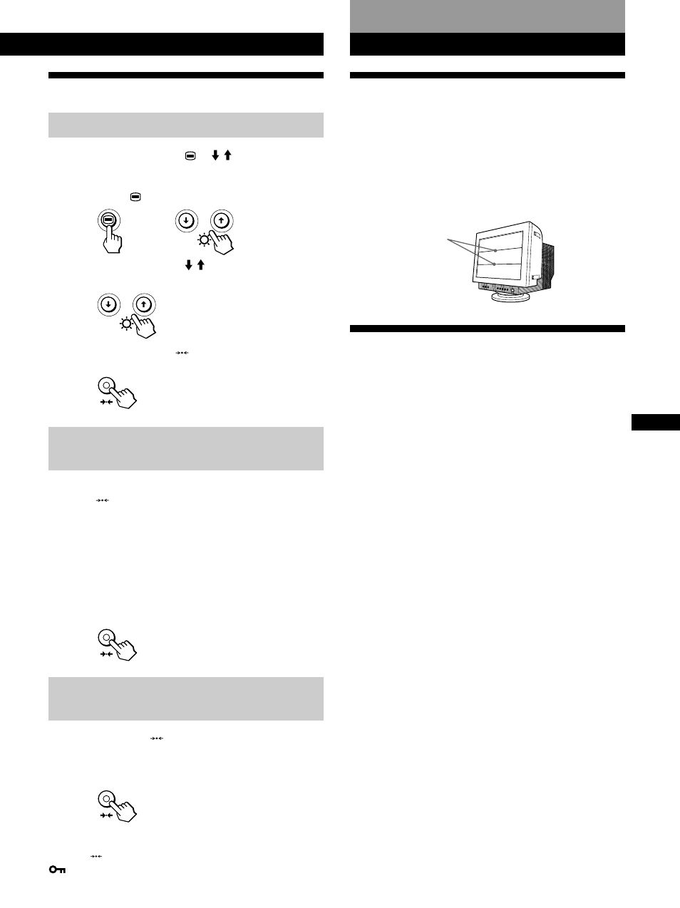Réinitialisation des réglages, Caractéristiques techniques, Fils d’amortissement | Un moniteur prêt à l’emploi (“plug & play”) | IBM P260 User Manual | Page 45 / 130