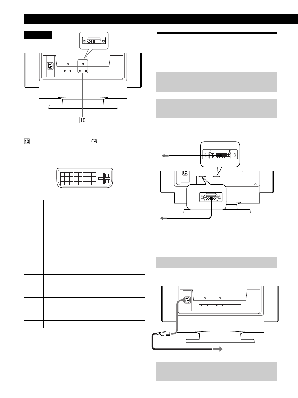Anschließen des geräts, Vorbereitungen, Schritt 3: schließen sie das netzkabel an | Schritt 4: schalten sie monitor und computer ein, Rückseite | IBM P260 User Manual | Page 56 / 130