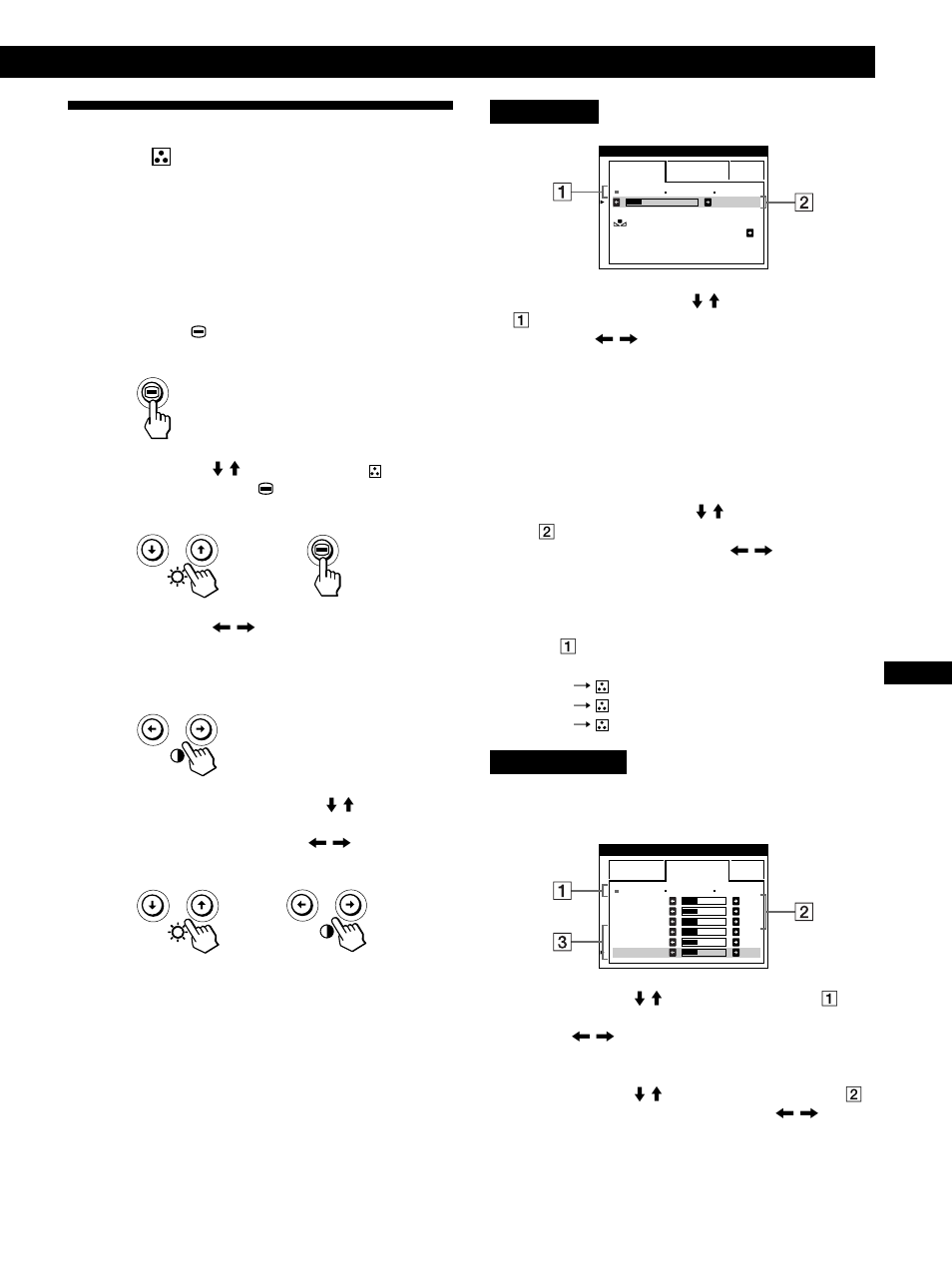 Uso de la indicación en pantalla color, Personalización del monitor, Fd es i | Modo facil, Modo experto | IBM P260 User Manual | Page 85 / 130