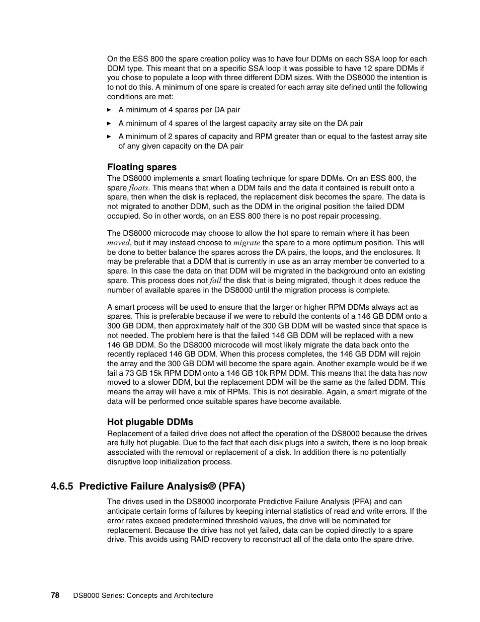 5 predictive failure analysis® (pfa) | IBM DS8000 User Manual | Page 100 / 450