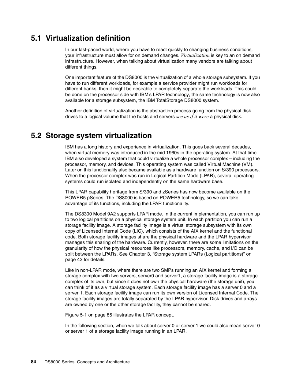 1 virtualization definition, 2 storage system virtualization | IBM DS8000 User Manual | Page 106 / 450