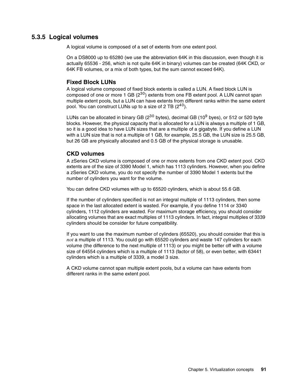 5 logical volumes | IBM DS8000 User Manual | Page 113 / 450