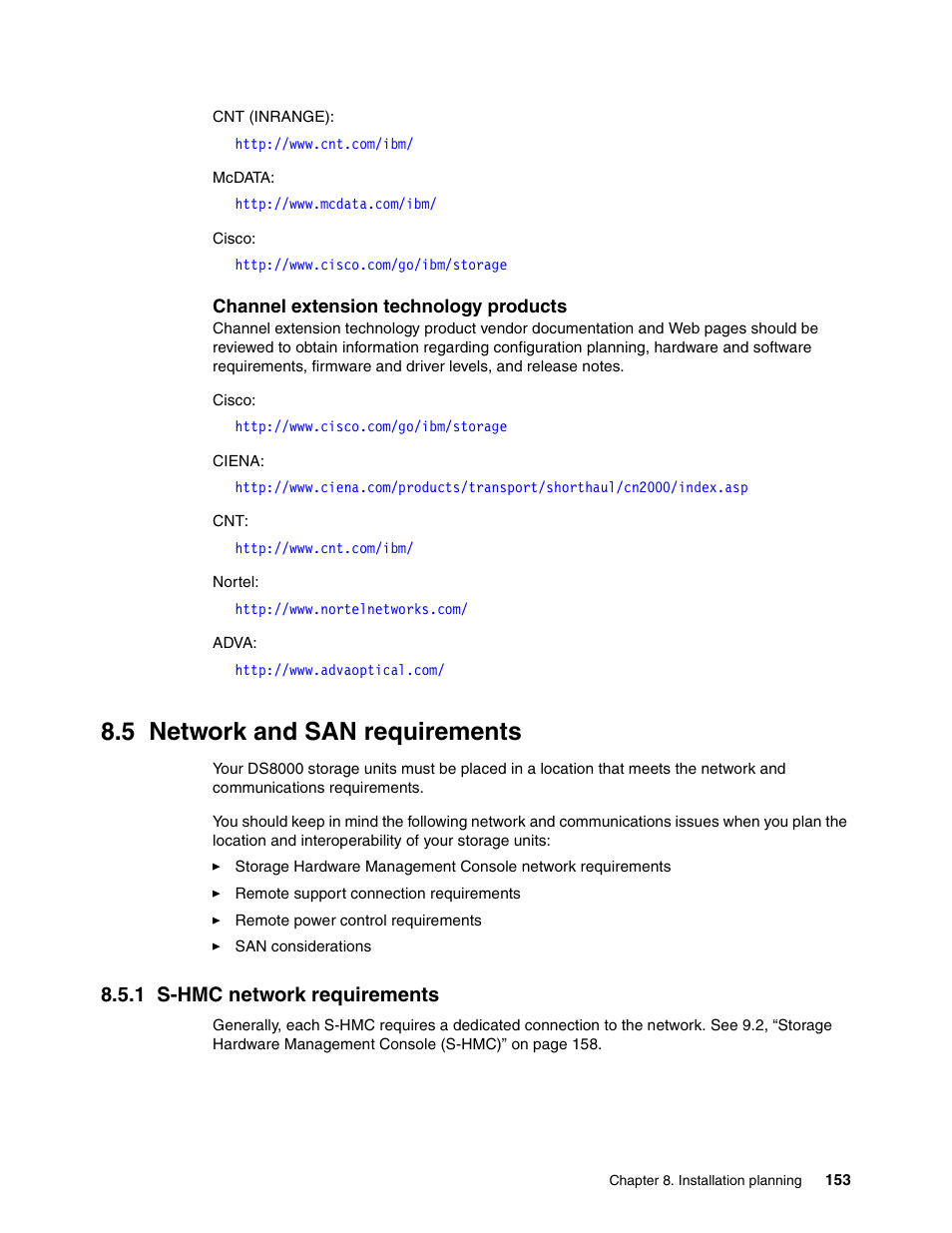 5 network and san requirements, 1 s-hmc network requirements | IBM DS8000 User Manual | Page 175 / 450