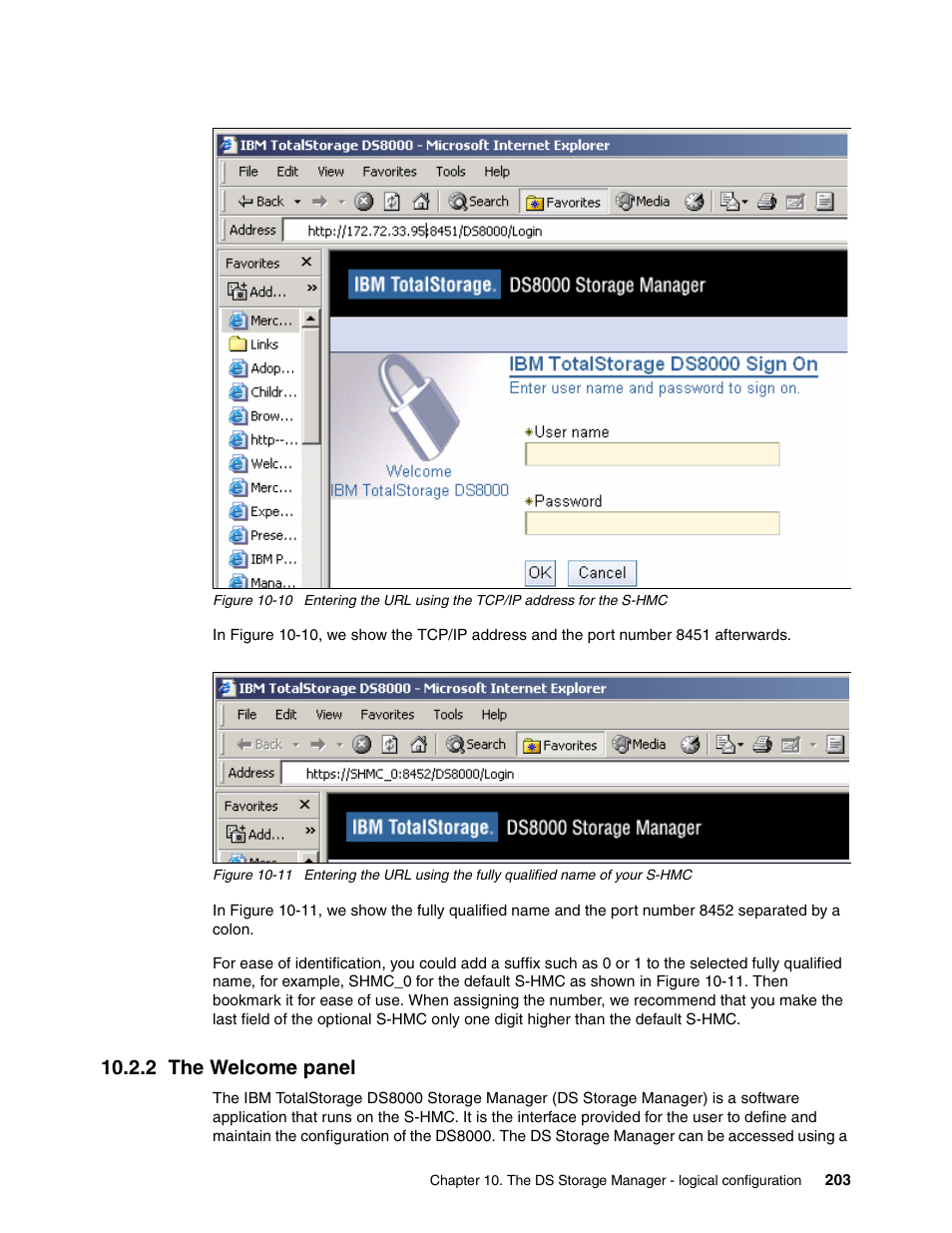 2 the welcome panel | IBM DS8000 User Manual | Page 225 / 450