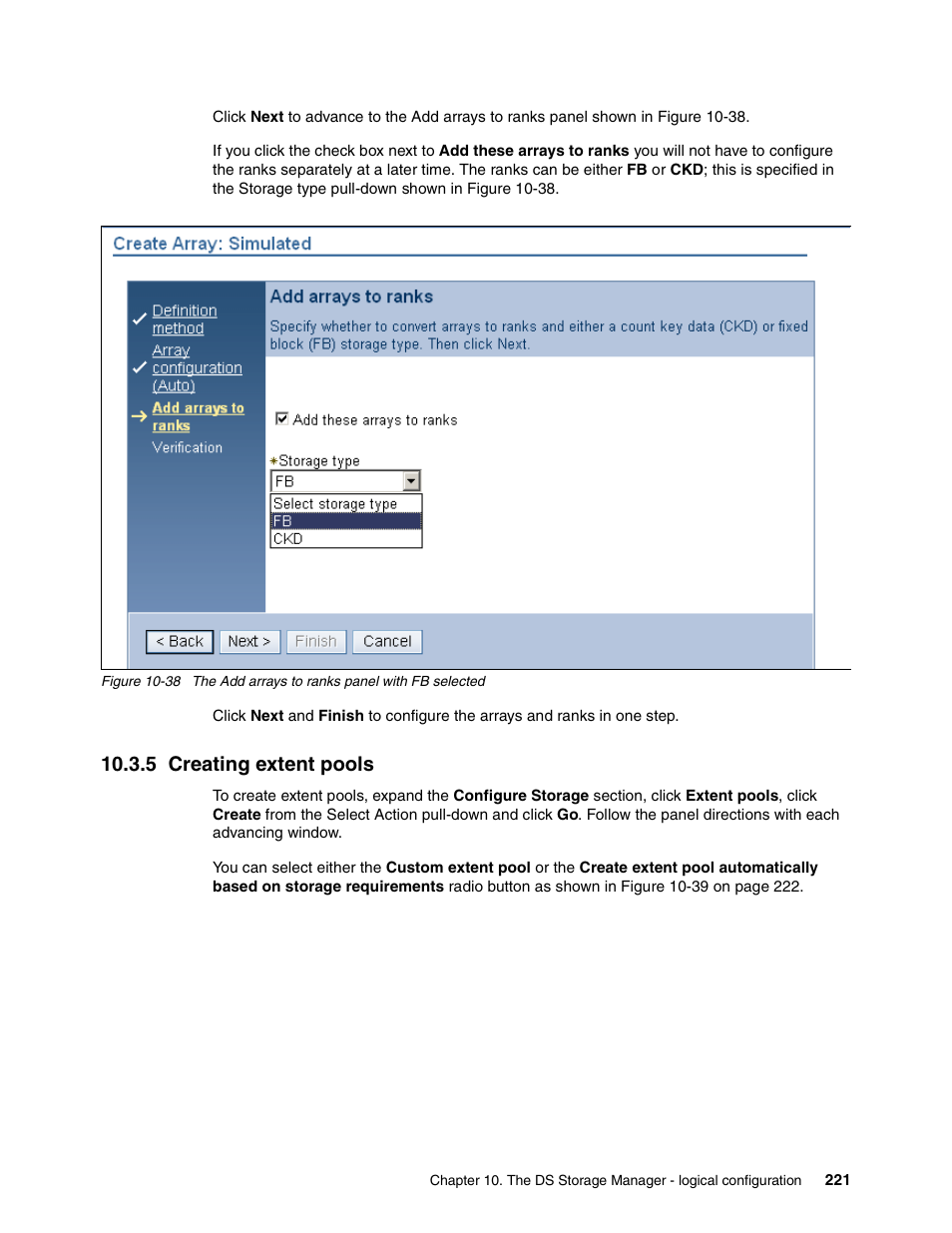 5 creating extent pools | IBM DS8000 User Manual | Page 243 / 450