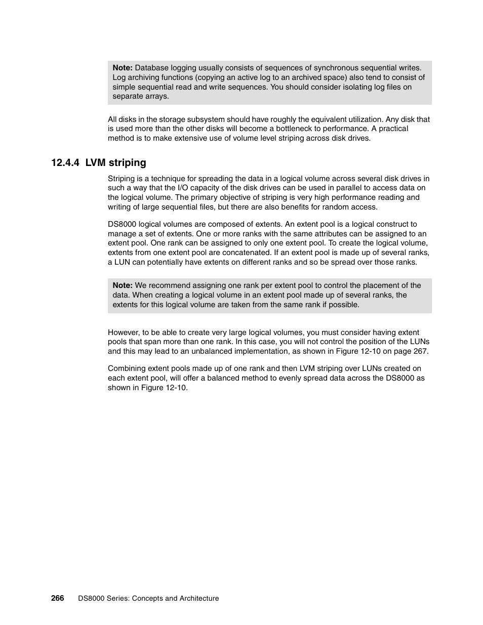 4 lvm striping | IBM DS8000 User Manual | Page 288 / 450