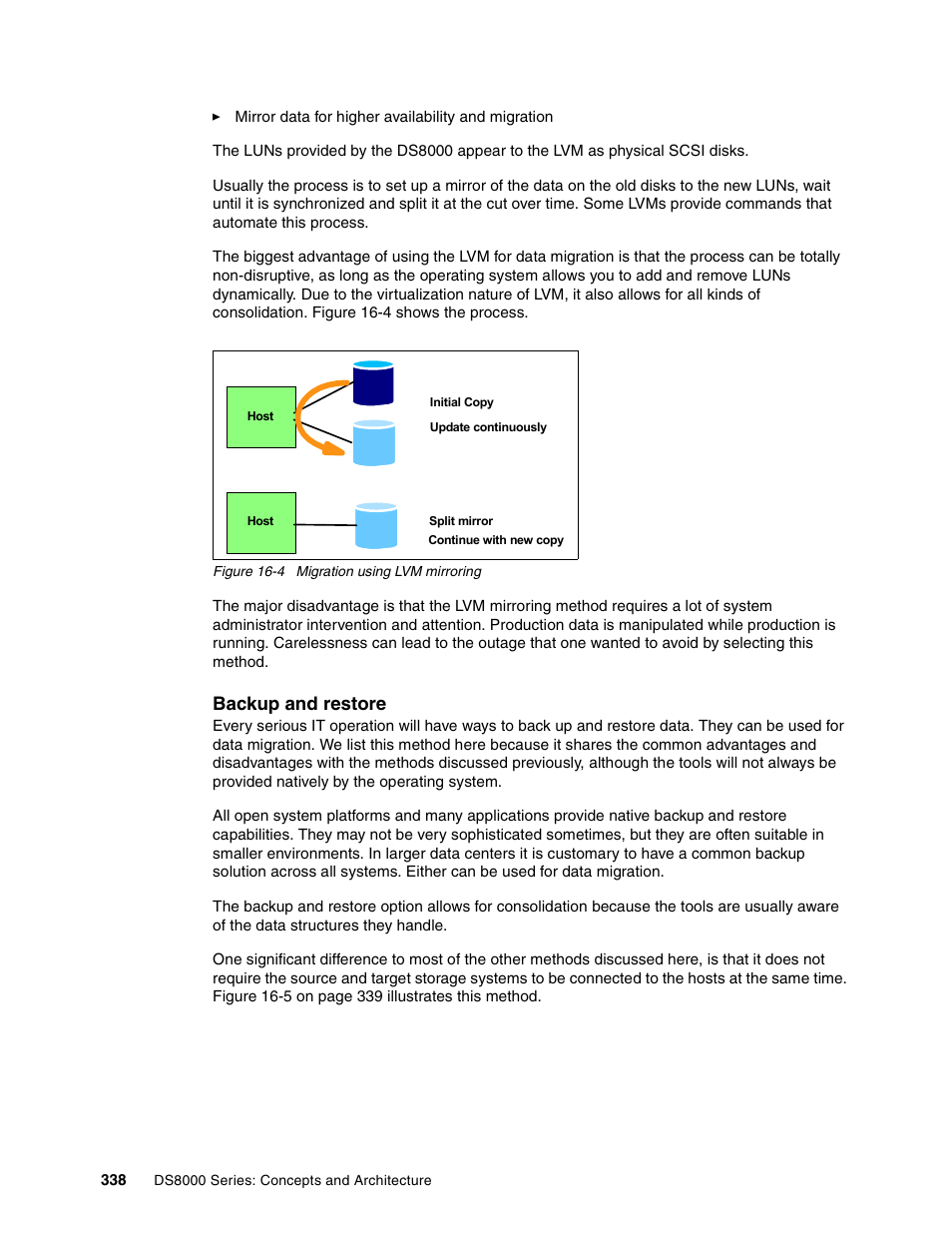 Backup and restore | IBM DS8000 User Manual | Page 360 / 450