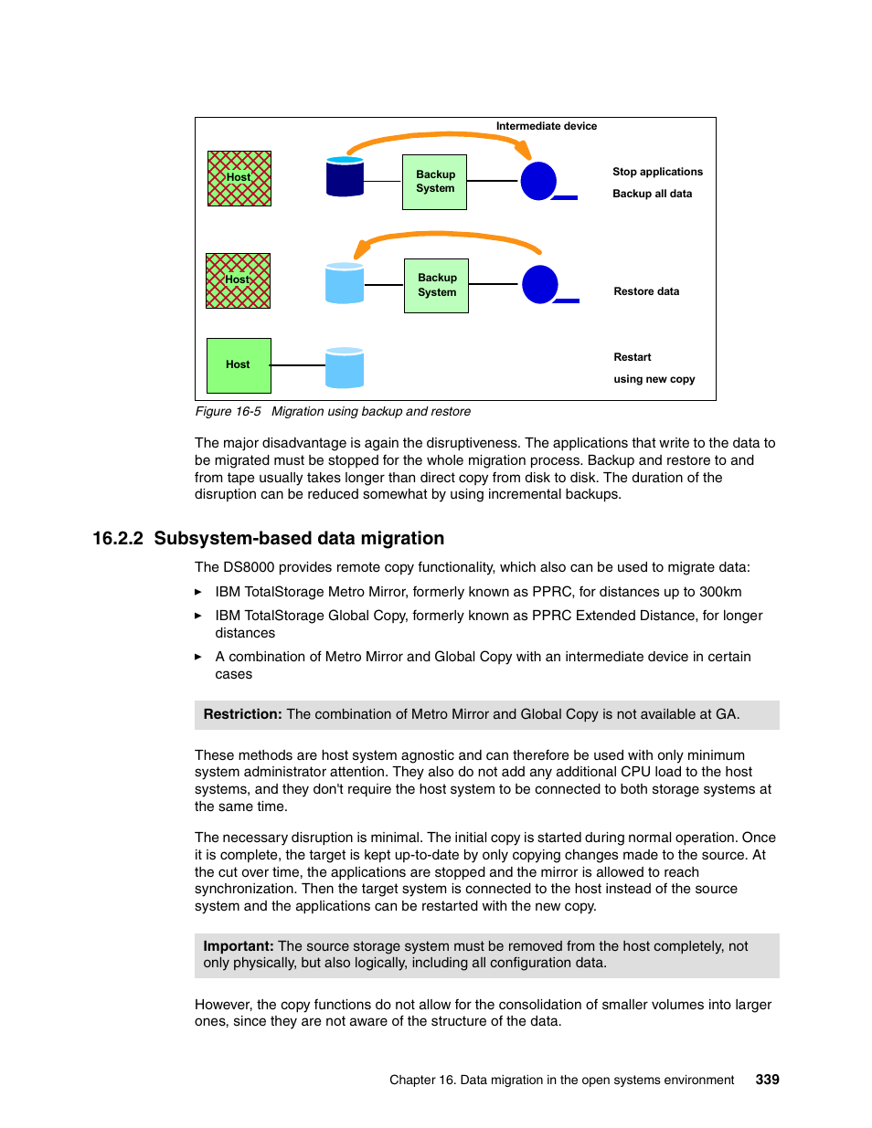 2 subsystem-based data migration | IBM DS8000 User Manual | Page 361 / 450